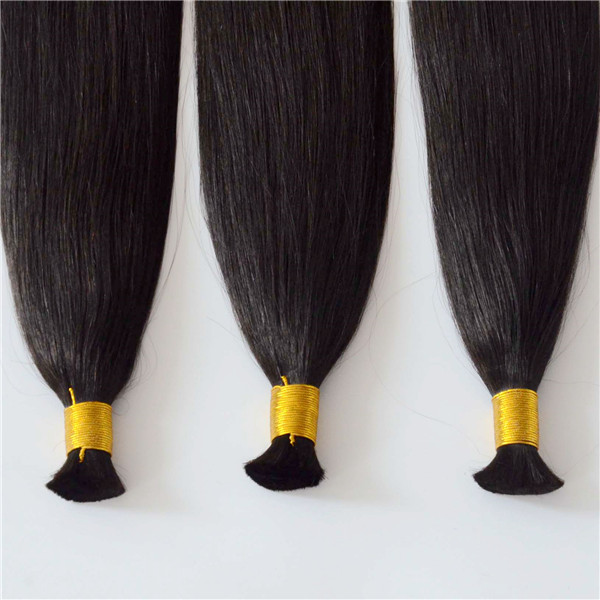 bulk virgin human hair extensions double drawn full ends hair YL326